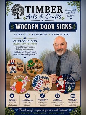 Autism Awareness Wooden Door Sign